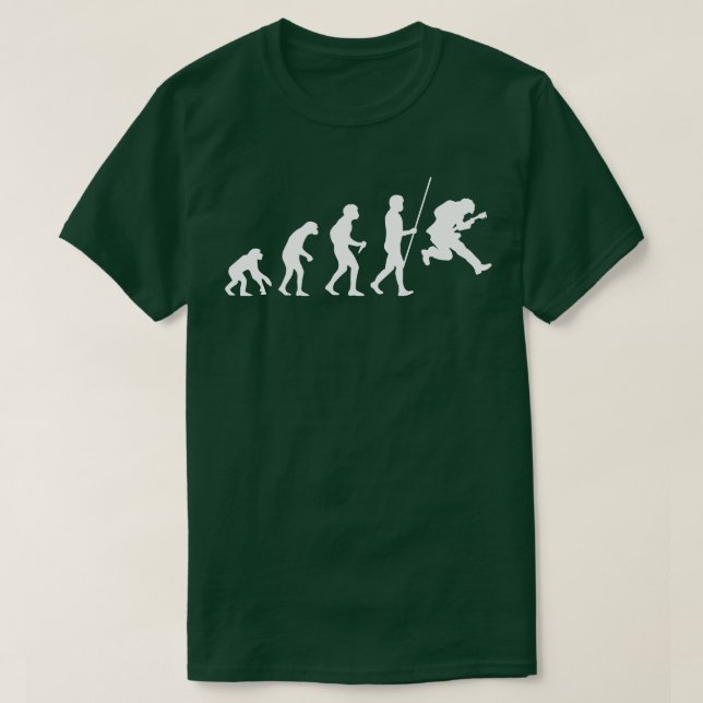 T-shirt Évolution guitariste (Design devant)