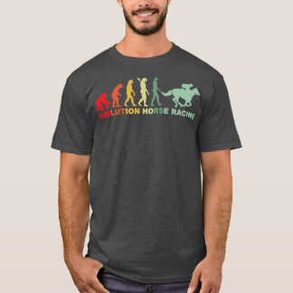 T-shirt Evolution Horse Racing Retro Equestrian Derby Suit