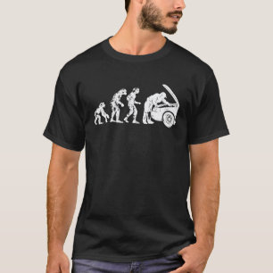 T-shirt Évolution humaine homme Mécanicien automobile Papa