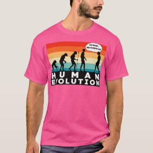 T-shirt Évolution humaine rétro
