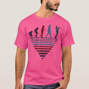 T-shirt Évolution humaine - Trumpeter Vintage Trumpet