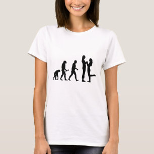 T-shirt Évolution lesbienne de mariage