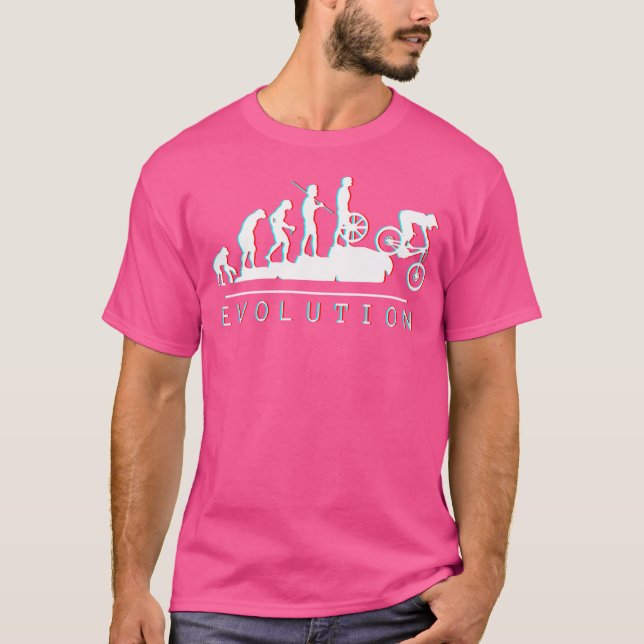 T-shirt Évolution Mtb (Blanc) (Devant)