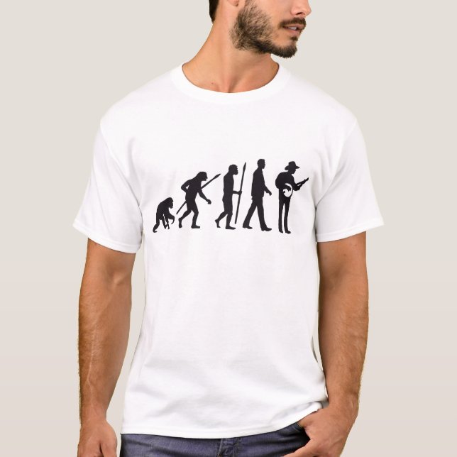 T-shirt evolution of man bankplayer (Devant)