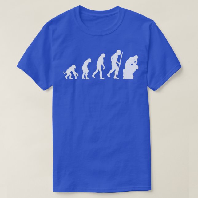 T-shirt Evolution of the thinker philosopher (Design devant)