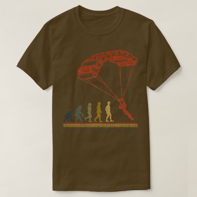 T-shirt Evolution Parachute Jumping (Design devant)