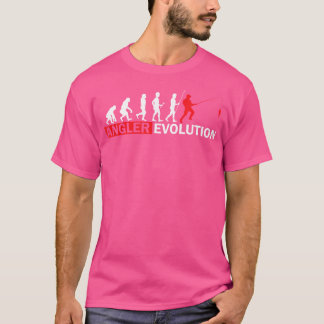 T-shirt Évolution Pêche Pêche Rod Pêche Cadeau