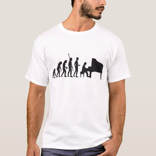 T-shirt evolution piano (Devant)