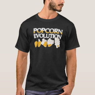 T-shirt Évolution Popcorn Popcorn Enthousiaste Corn Kerne