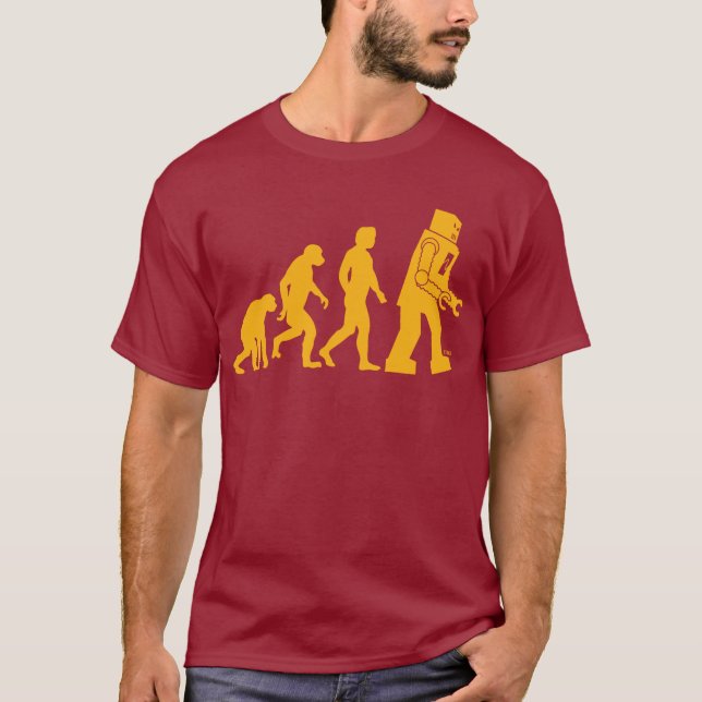 T-shirt évolution robotique (Devant)