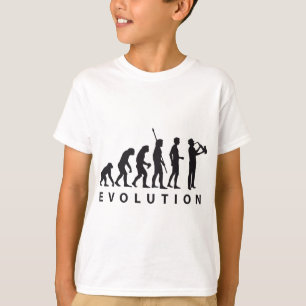 T-shirt evolution saxophone