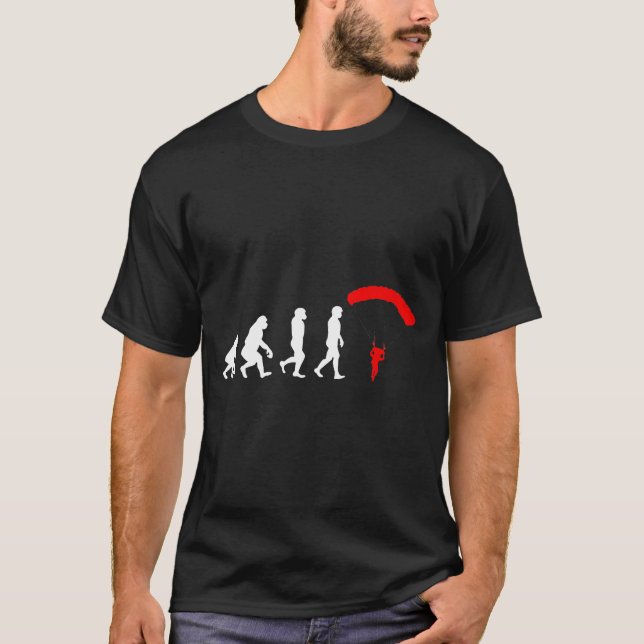 T-shirt Evolution Skydiving Pour Sky Diver Enseignant (Devant)