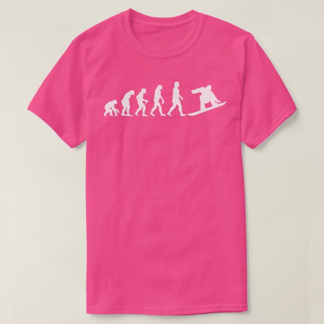 T-shirt Evolution Snowboard Ski Resort Snowboard Cadeau (Design devant)