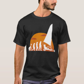 T-shirt Évolution Terre Voile Dirtbot Voile Wagon Sable