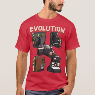 T-shirt Évolution vintage de la photographie de caméra (2)