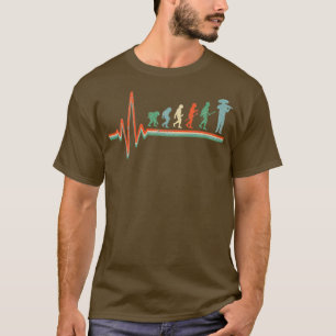 T-shirt Évolution violoniste Violon battement de coeur