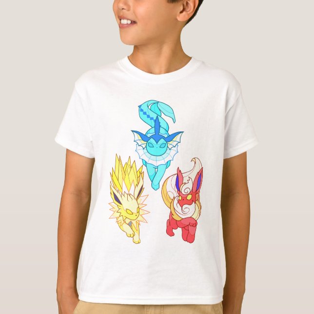 T-shirt Évolutions d’Évoli – Style & Passion Pokémon (Devant)