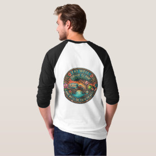 T-shirt Évoquant les voyages sur l'ancienne route Overseas