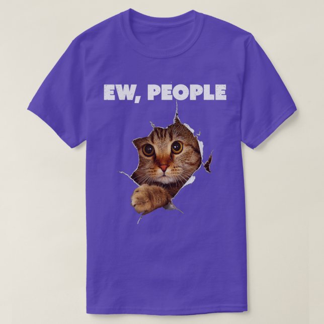 T-shirt Ew, Gens Chat Meow Kitty Drôle Chats Maman Et Chat (Design devant)