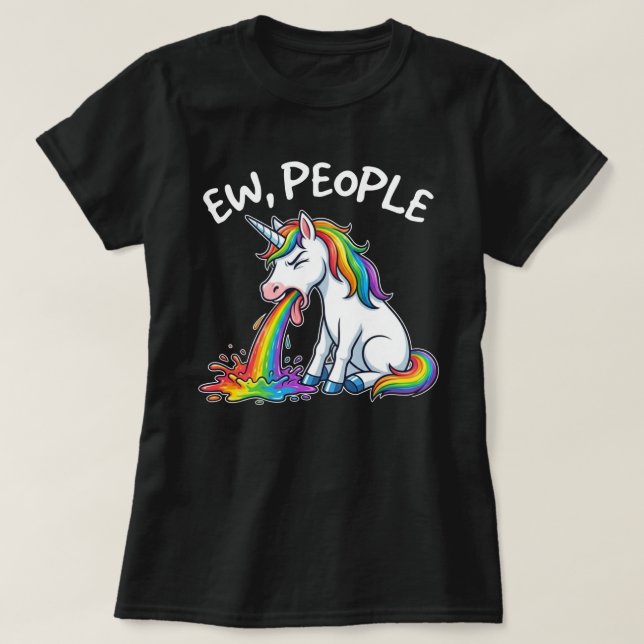T-shirt Ew People Unicorn (Design devant)