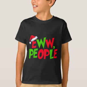 T-shirt Eww Personnes Chapeau De Père Noël Drôle De Noël H
