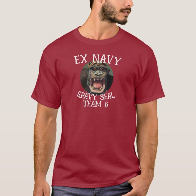 T-shirt Ex Navy Elephant Seal TEAM 6 (Devant)