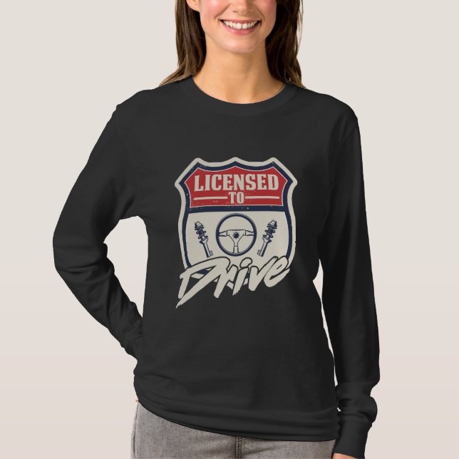 T-shirt Examen du permis de conduire passé Nouveau pilote (Devant)