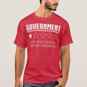 T-shirt Examen gouvernemental une étoile très mauvais ne r
