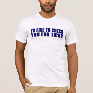T-shirt Examinez-vous pour assurer les coutils