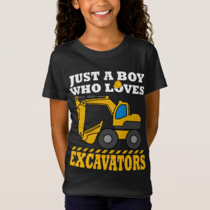 T-Shirt Excavateur Cadeaux Enfants Construction Excavateur