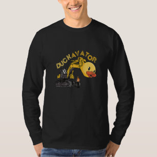 T-shirt Excavateur de canard en caoutchouc Travailleur du