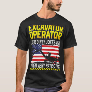 T-shirt Excavateur de machinerie lourde opérateur Digger E