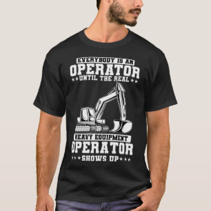 T-shirt Excavateur de travaux de construction Équipement l