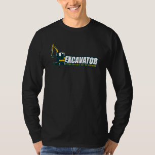 T-shirt Excavateur Détruisant Les Chaussures De L'Entrepri
