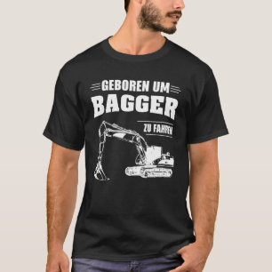 T-shirt Excavateur excavateur chauffeur chantier de constr