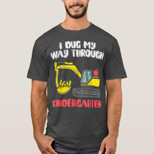 T-shirt Excavateur J'Ai Traversé Mon Chemin À Travers Le J