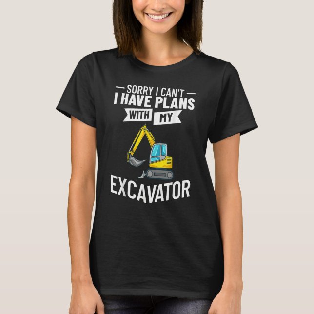 T-shirt Excavator Operator Remote Control Digger Machine R (Devant)