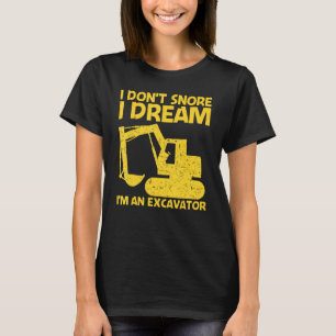 T-shirt Excavatrice cool pour hommes femmes équipement lou