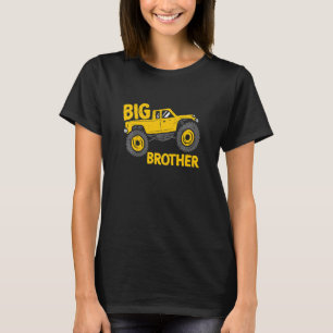 T-shirt Excavatrice pour enfants bientôt frère étant grand