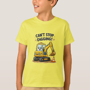 T-shirt Excavatrice qui n'arrête pas de creuser