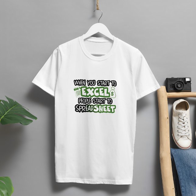 T-shirt Excel et feuille de calcul amusant (Créateur téléchargé)