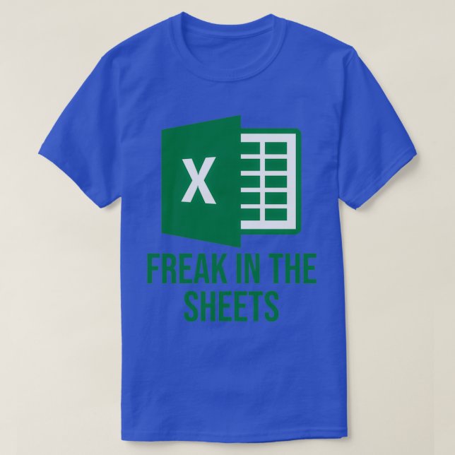 T-shirt Excel Freak dans les feuilles Drôle Excel Design (Design devant)
