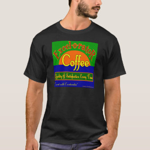 T-shirt Excelorator Coffee Retro Étiquette Art