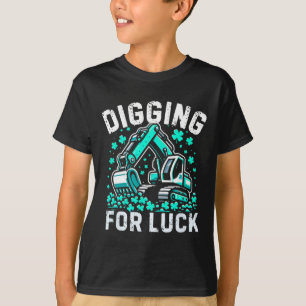 T-shirt Excevator St Patricks Day Garçons St Pats Camion d