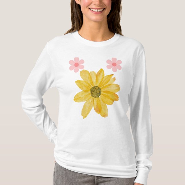 T-shirt Exclusive Floral Art for Personalized (Devant)