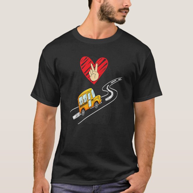 T-shirt Excursions en autobus scolaire sur le terrain Peac (Devant)