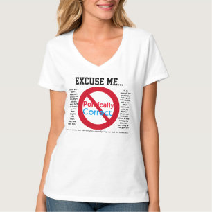 T-shirt Excusez-moi pas politiquement ÉDITÉ