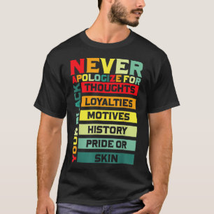 T-shirt Excusez-moi pour votre Blackness Black History Jun