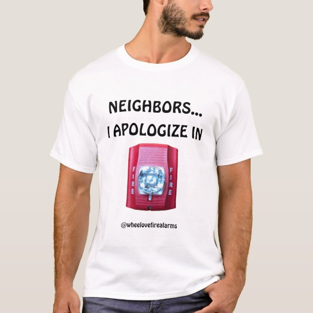 T-shirt Excusez-vous à l'avance (Devant)