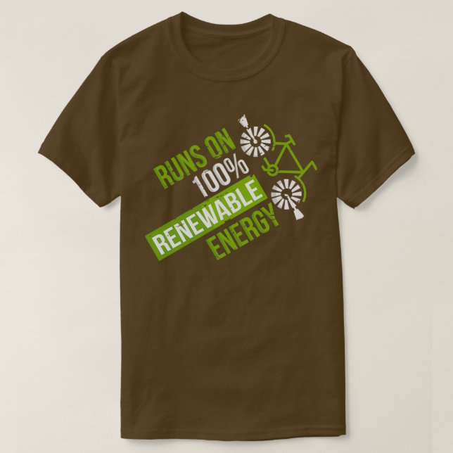 T-shirt Exécute Un Don Environnemental De 100 Énergies Ren (Design devant)